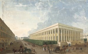Het Palais de la Bourse door Henri Courvoisier Voisin